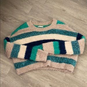 Urban Outfitters Fuzzy Glitter Slouchy Sweater